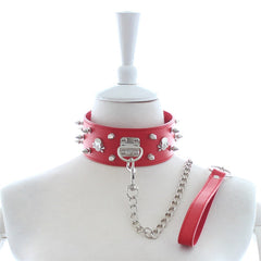 BDSM Studded Collar + Lead