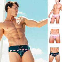 Flamingo Print Swim Briefs
