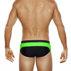 Summer Colorblock Fashion Swim Briefs