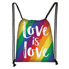 Love Is Love Drawstring Bag