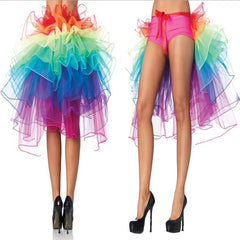 Neon Rainbow Tutu Rave Dance Skirt