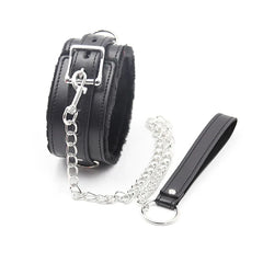 Kinky Fur Lined Bondage Collar