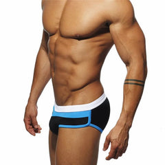 Men's Color Block Pouch Swim Briefs