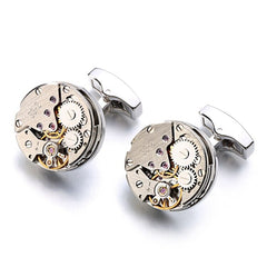 Steam Punk Internal Workings Metal Cufflinks