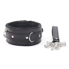 Kinky Fur Lined Bondage Collar