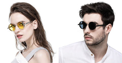 Vintage Round Steampunk Sunglasses