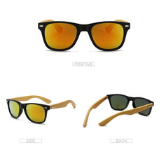 Bamboo Black Unisex Sunglasses
