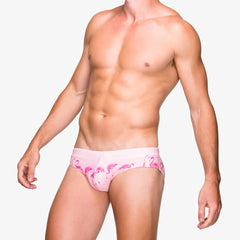 Flamingo Print Swim Briefs