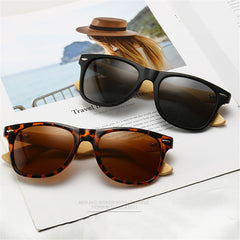 Bamboo Black Unisex Sunglasses