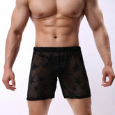 Star See-Through Mesh Shorts