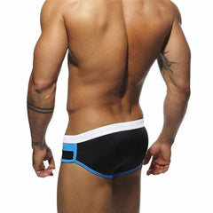 Men's Color Block Pouch Swim Briefs