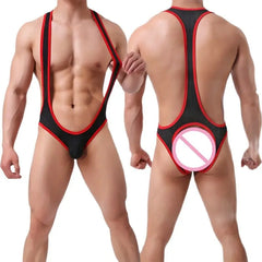 Kinky Wrestling Jockstrap Bodysuit