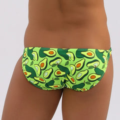 Cute Avocado Swim Briefs