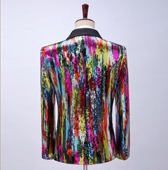 Acid Spectrum Sparkle Night Club Men's Jacket