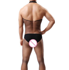 Men's Pullover Mesh One Piece Stockings