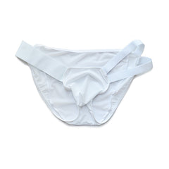 D.M Nylon Low Waist Sexy Mesh Erotic Briefs