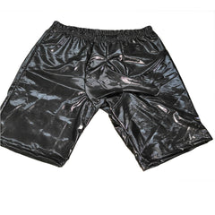PU Leather Fetish Shorts With Elephant Trunk