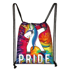 Unicorn Pride Drawstring Bag