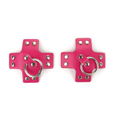 PU Leather Rebel Nipple Pasties