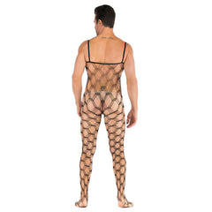 Hollow Temptation Men's Fishnet Pantyhose