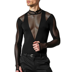 High C*nt Mesh Sheer Bodysuit