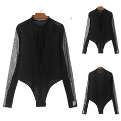 High C*nt Mesh Sheer Bodysuit