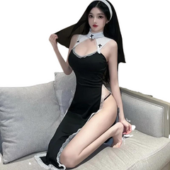 Holy Temptress Nun Cosplay Costume Set