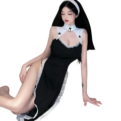 Holy Temptress Nun Cosplay Costume Set