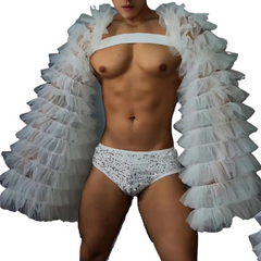 Ice Queen Fantasy White Party Outfit