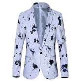 Ink Painting Lapel Blazer
