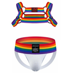 Jockmail Pride Warrior Rainbow Harness Set