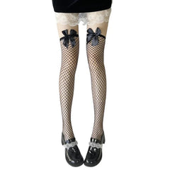 Kawaii Knee High Stockings With Bows