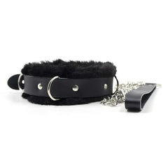 Kinky Fur Lined Bondage Collar