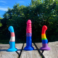 Silicone LGBT Rainbow Dildo