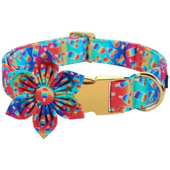 LGBTQ Rainbow Popsicle Dog Collar