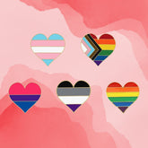 Queer Heart Love Enamel Pins Collection