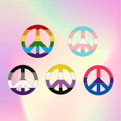 Queer Peace Pride Enamel Pins Collection
