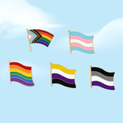 Wave Your LGBT Pride Flags Enamel Pins Collection
