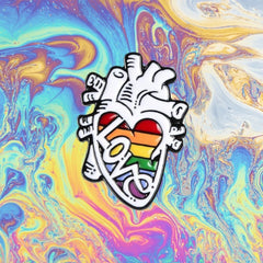 Love Heart Enamel Pin