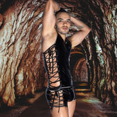 Laced Desire Black Fetish Costume