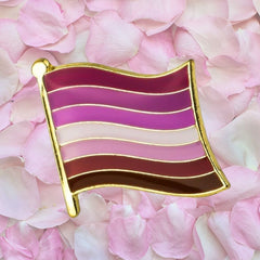 Lesbian Flag Enamel Pin