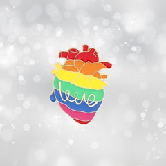 LGBT Heart Enamel Pin