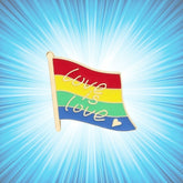 Love Is Love Flag Enamel Pin