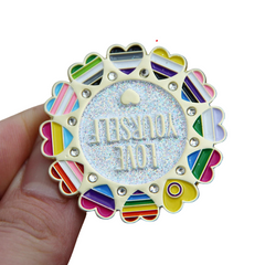 Love Yourself Rainbow Enamel Pin