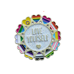 Love Yourself Rainbow Enamel Pin