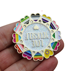 Love Yourself Rainbow Enamel Pin