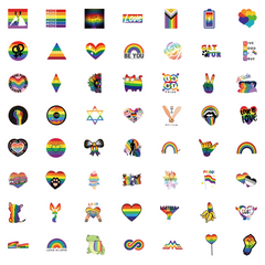 Lucky Dip Collection Of 100 Random LGBT Pride Stickers!