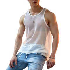 Luminous Mesh Transparent Men's Tank