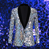 Men's Festival Laser Glitter Blazer