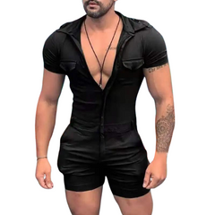 Men's Tight Short Sleeve Romper